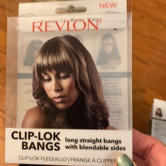 Revlon clip on bangs YOUR CHOICE. Long bangs w/blendable sides.Plz specify color - Picture 5 of 9